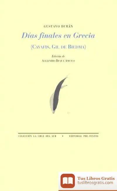 Descargar Días Finales En Grecia de Alejandro Duque Amusco