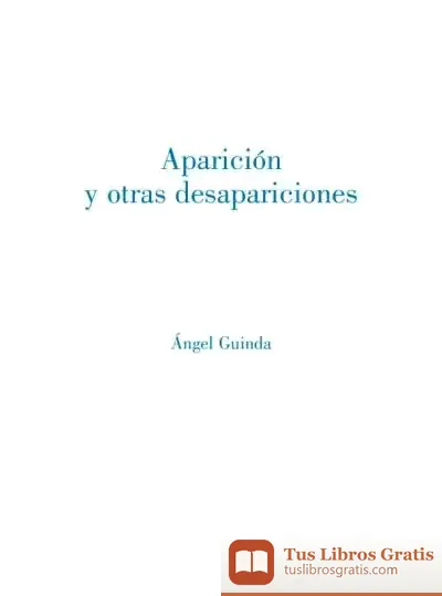 Descargar Aparición Y Otras Desapariciones