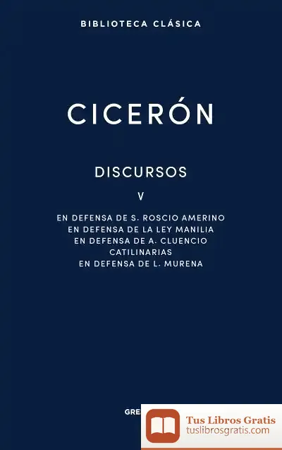 Descargar Discursos V de Cicerón Marco Tulio