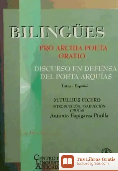 Descargar Pro Archia Poeta Oratio de Cicerón
