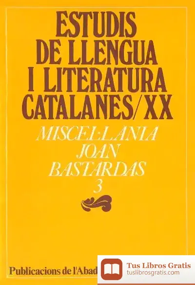 Descargar Miscel·Lània Joan Bastardas, 3
