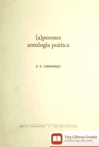 Descargar (A) Poemes de Edward Estlin Cummings