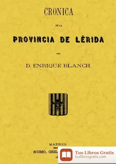 Descargar Crónica De La Provincia De Lérida