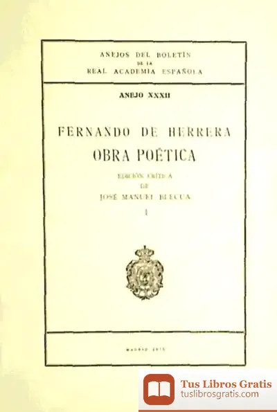 Descargar Fernando De Herrera: Obra Poética