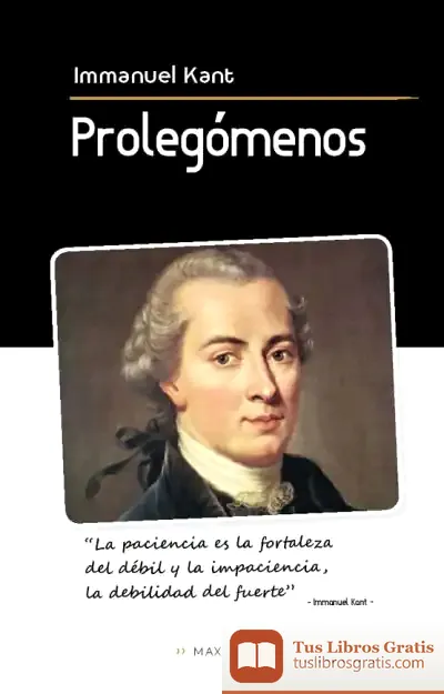 Descargar Prolegómenos de Immanuel Kant