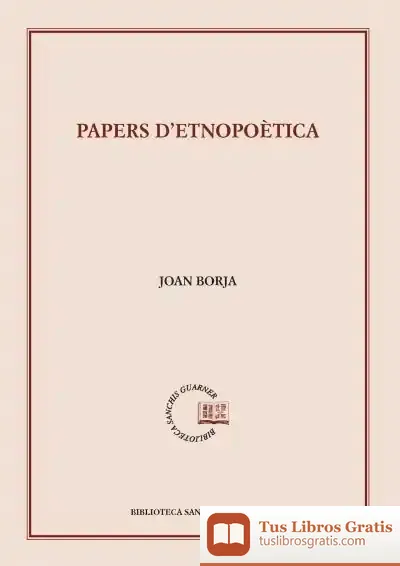 Descargar Papers D'Etnopoètica de Joan Borja