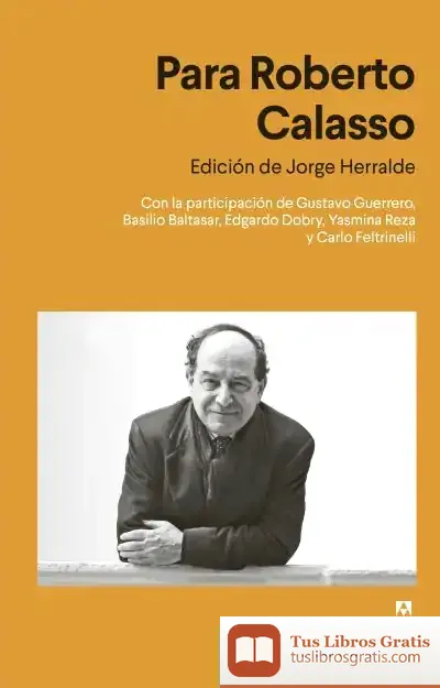 Descargar Para Roberto Calasso