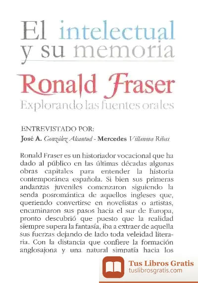 Descargar Ronald Fraser de José Antonio González Alcantud