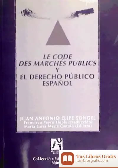 Descargar Le Code Des Marchés Publics Y El Derecho Público Español