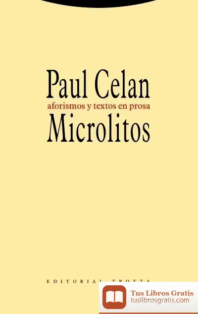 Descargar Microlitos: Aforismos Y Textos En Prosa