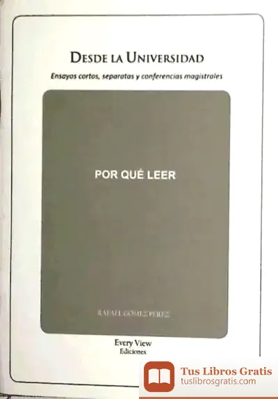 Descargar Por Qué Leer de Javier Tébar Hurtado