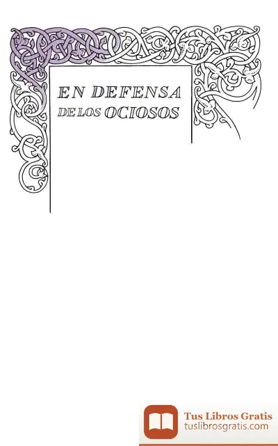 Descargar Defensa De Los Ociosos de Robert Louis Stevenson