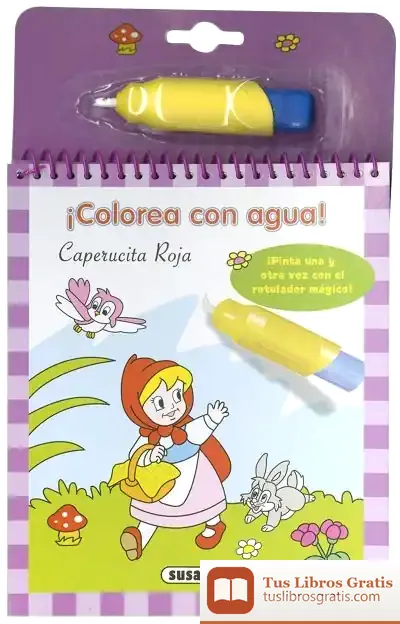 Descargar Colorea Con Agua. Caperucita Roja
